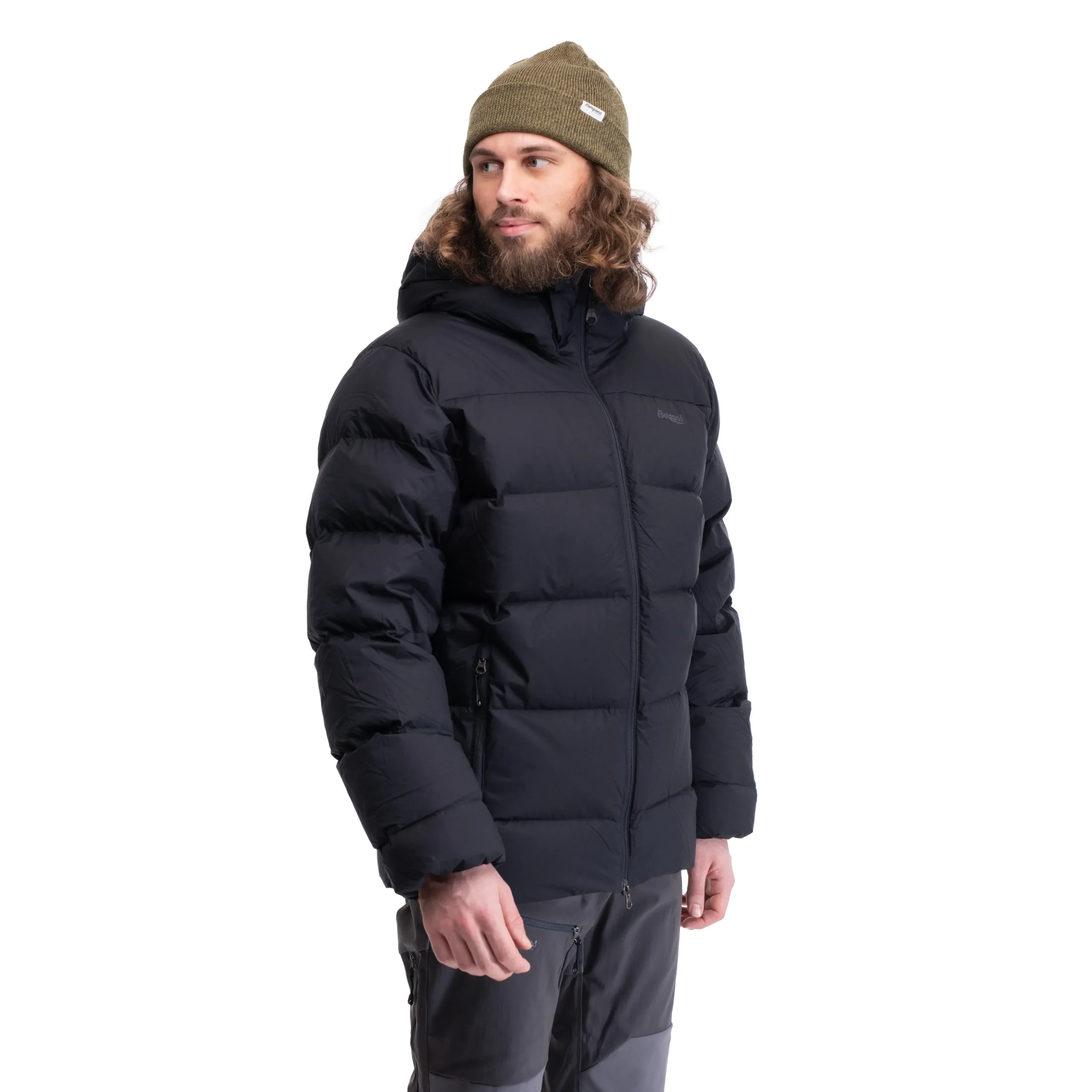 Outlet Bergans Lava Warm Down Jacket W/Hood Men - Black