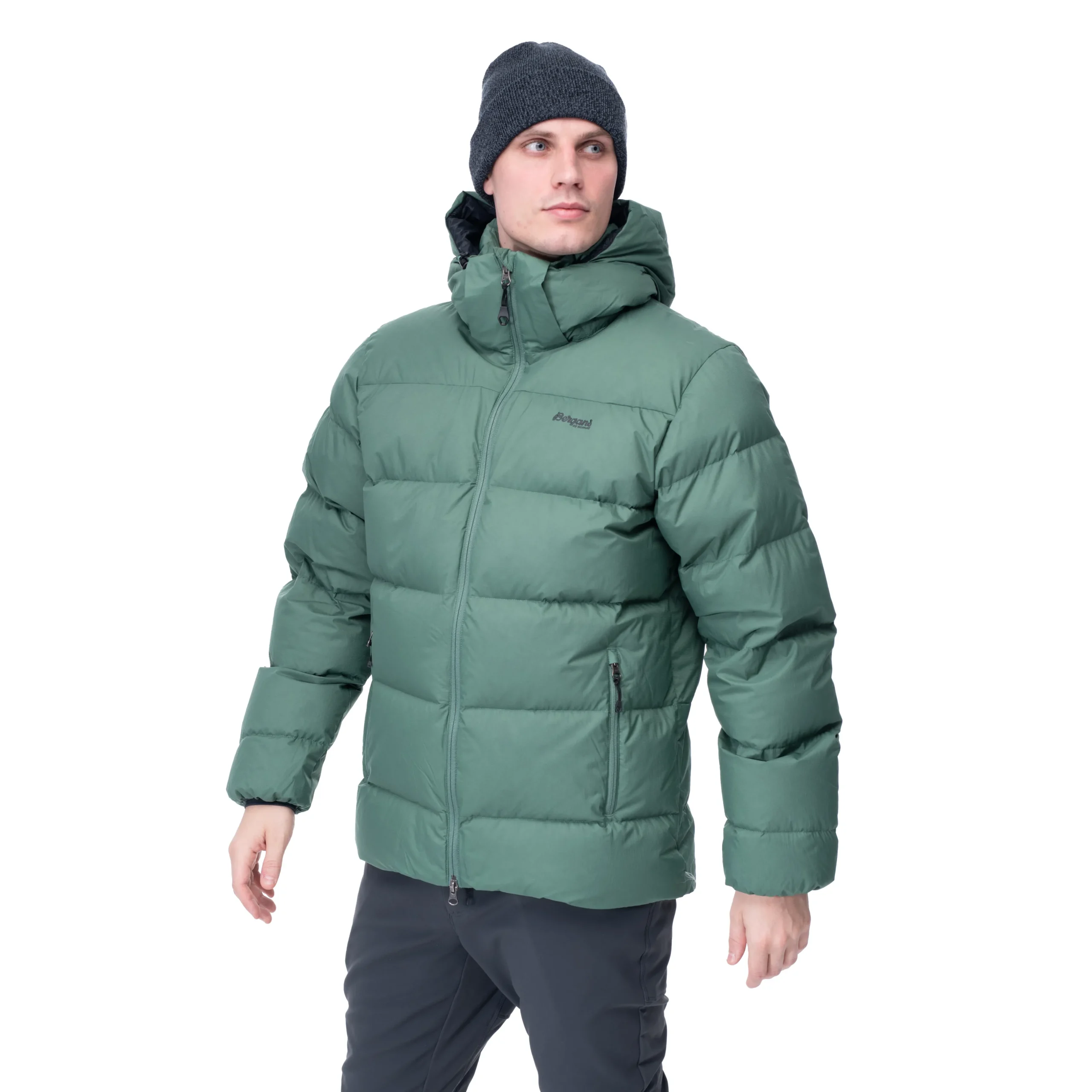 Hot Bergans Lava Warm Down Jacket W/Hood Men - Dark Jade Green