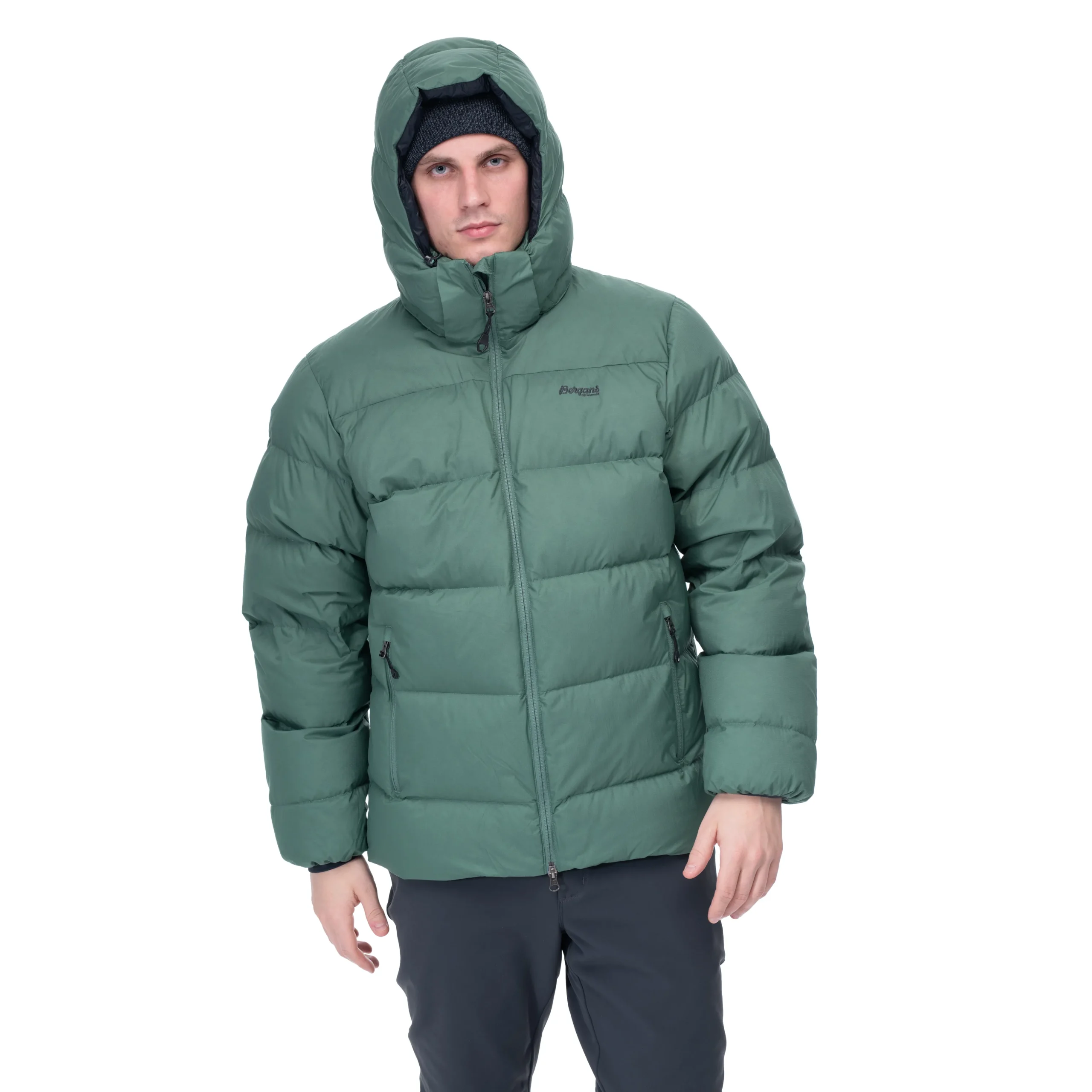 Hot Bergans Lava Warm Down Jacket W/Hood Men - Dark Jade Green