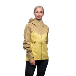 Clearance Bergans Letto V2 3L W Jacket - Light Olive Green / Olive Green