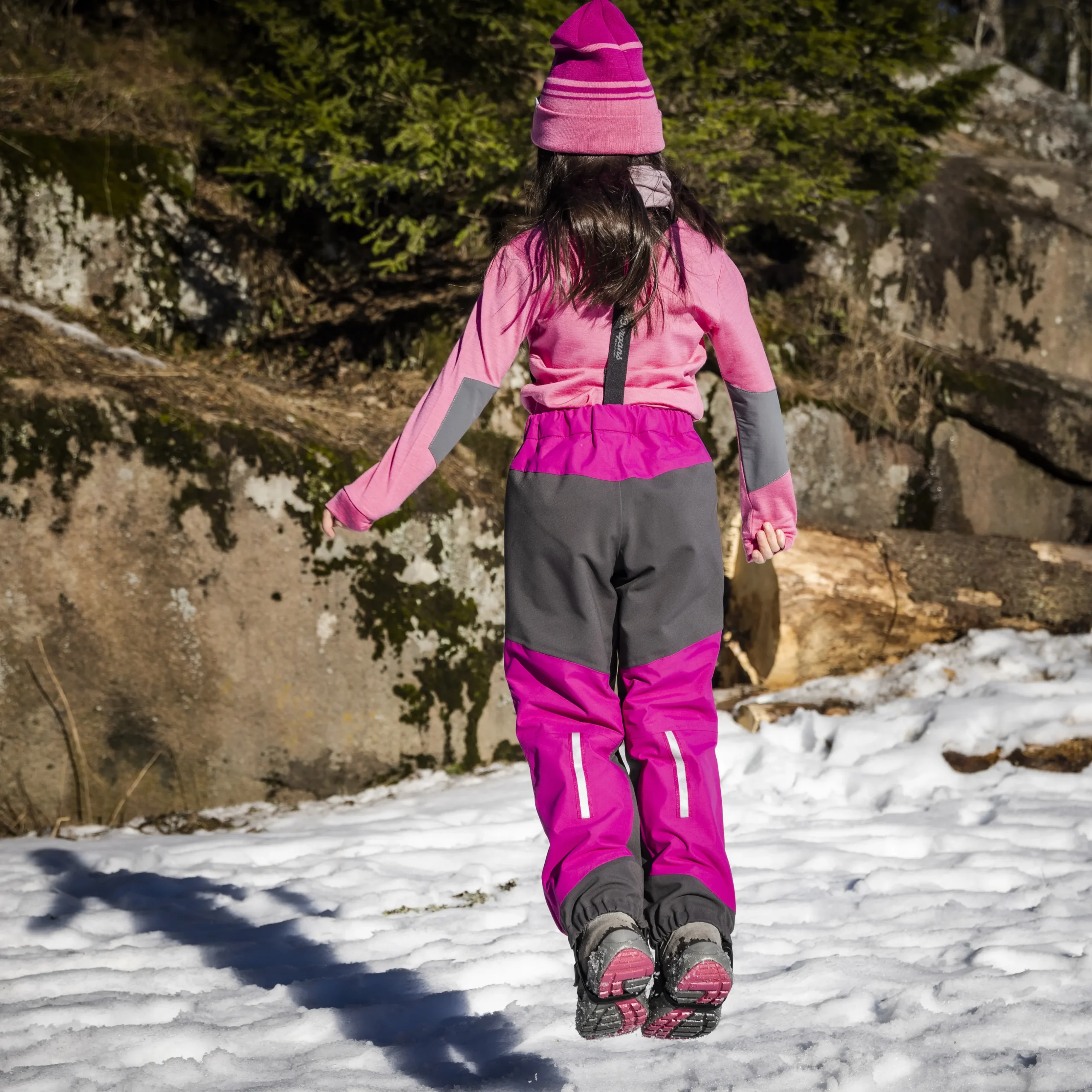 Outlet Bergans Lilletind Insulated Kids Pants - Fandango Purple
