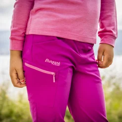 Clearance Bergans Lilletind V2 Light Softshell Kids Pants - Fandango Purple