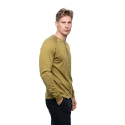 Best Sale Bergans Lysebu Wool Henley - Olive Green