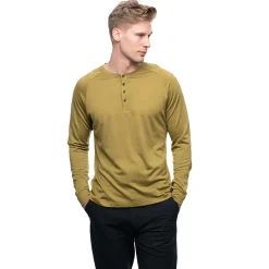 Best Sale Bergans Lysebu Wool Henley - Olive Green