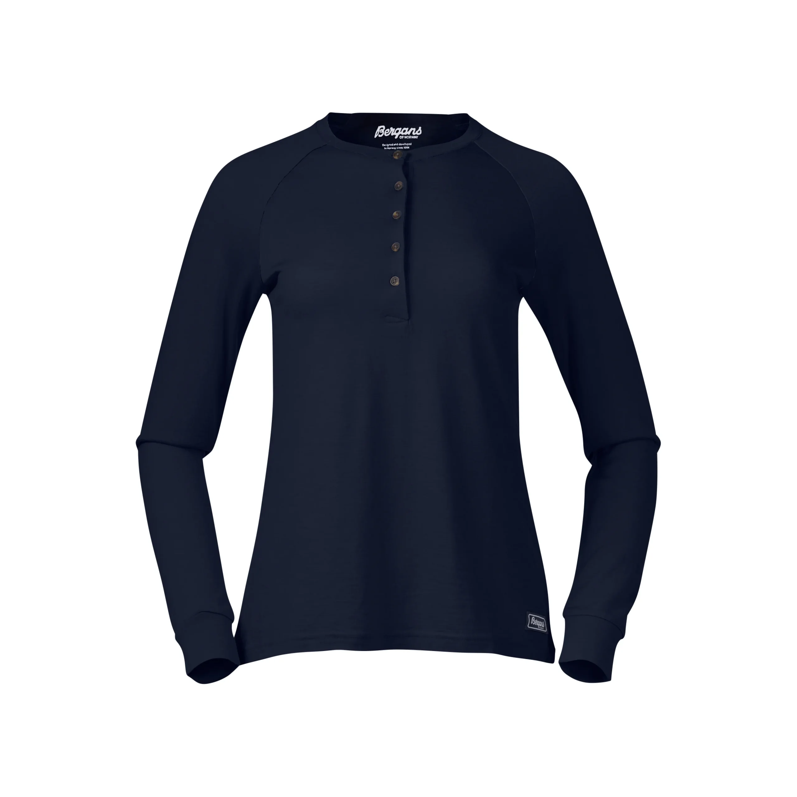 Best Bergans Lysebu Wool Henley Women - Navy Blue
