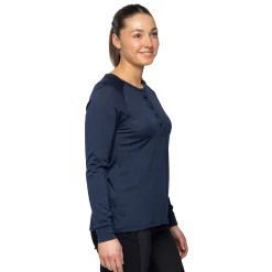 Best Bergans Lysebu Wool Henley Women - Navy Blue