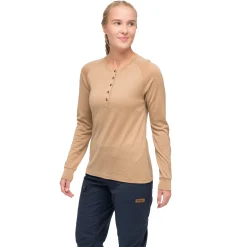 Cheap Bergans Lysebu Wool Henley Women - Warm Sand