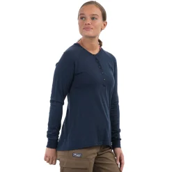 Outlet Bergans Lysebu Wool W Henley - Navy