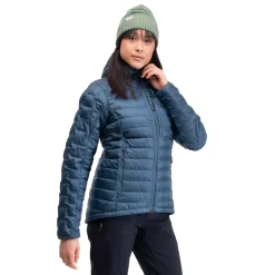 Clearance Bergans Magma Light Down Jacket W/Hood Women - Orion Blue