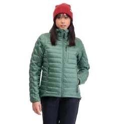Sale Bergans Magma Light Down Jacket W/Hood Women - Dark Jade Green