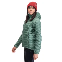 Sale Bergans Magma Light Down Jacket W/Hood Women - Dark Jade Green