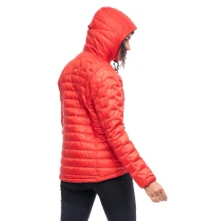 Fashion Bergans Magma Light Down Jacket W/Hood Women - Dark Brick