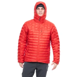 Fashion Bergans Magma Light Down Jacket W/Hood Men - Dark Brick