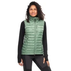 Cheap Bergans Magma Light Down Vest Women - Dark Jade Green