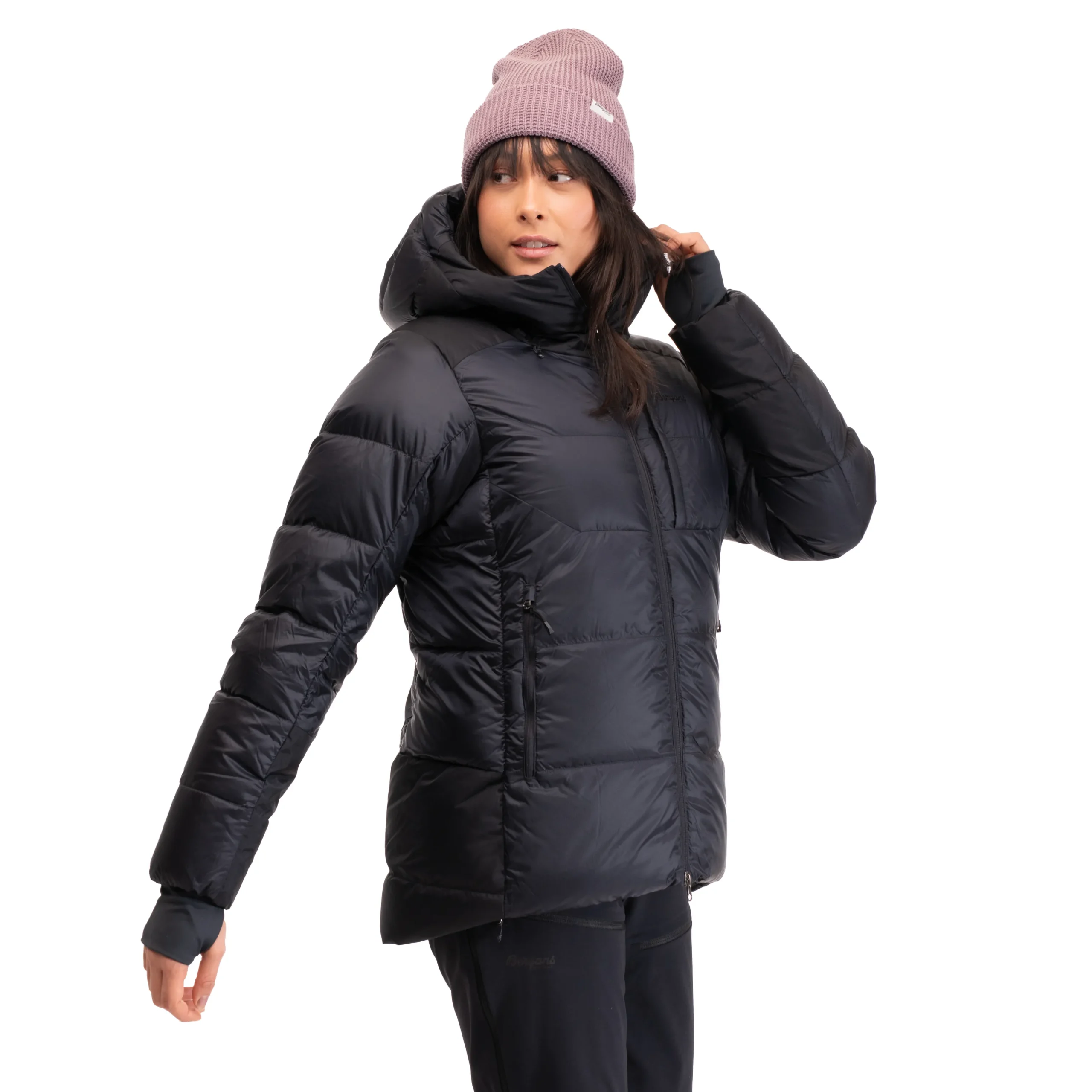 Clearance Bergans Magma Warm Down Jacket W/Hood Women - Black