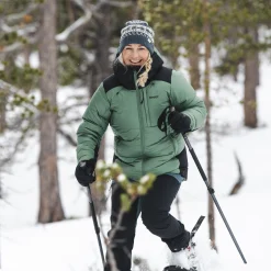 Online Bergans Magma Warm Down Jacket W/Hood Women - Dark Jade Green / Black