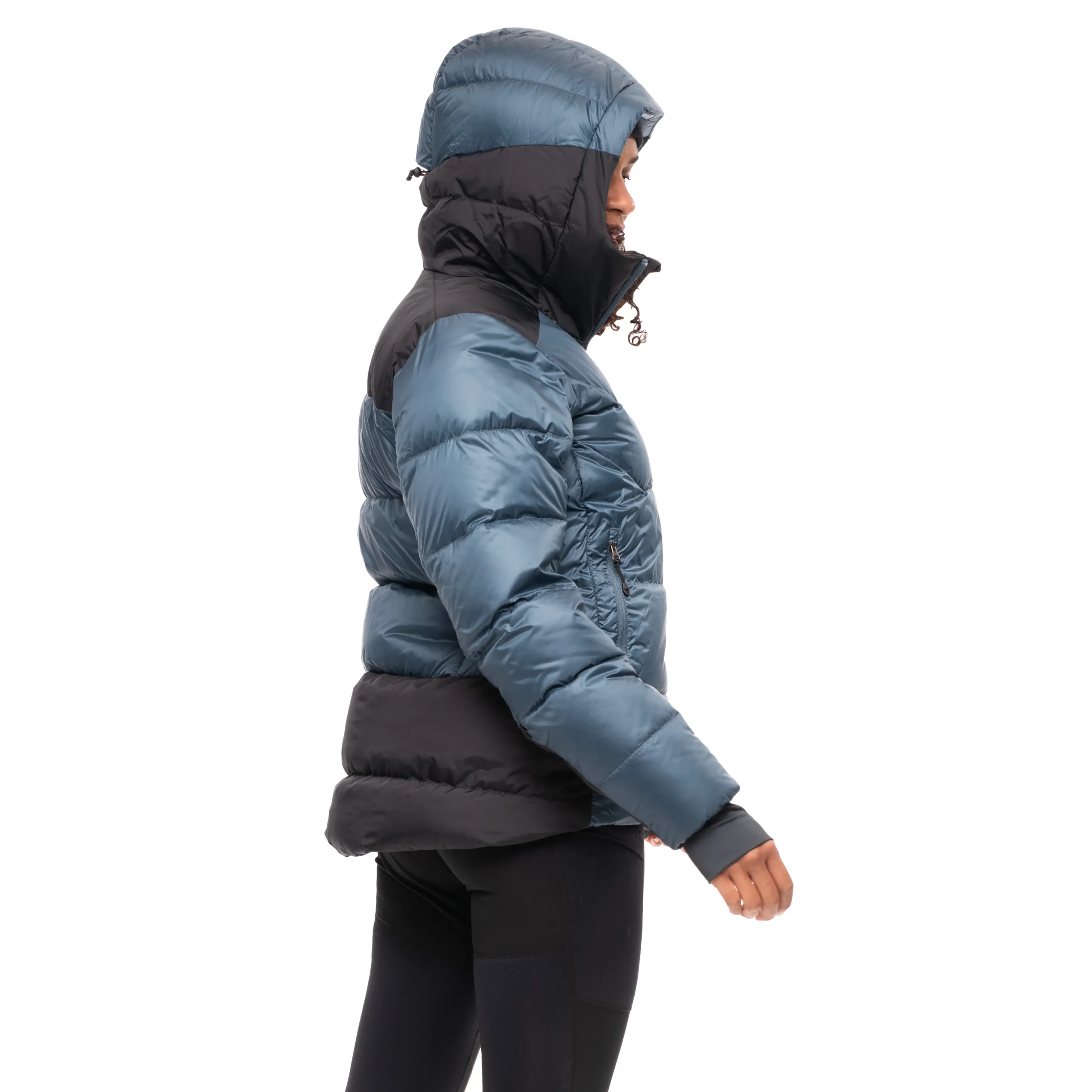 Best Bergans Magma Warm Down Jacket W/Hood Women - Orion Blue / Black
