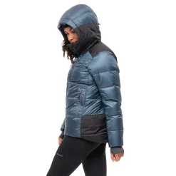 Best Bergans Magma Warm Down Jacket W/Hood Women - Orion Blue / Black