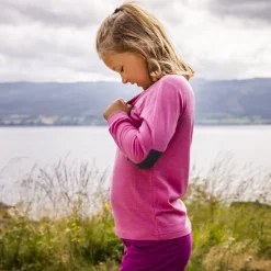 Discount Bergans Myske Wool Kids Shirt - Ibis Rose