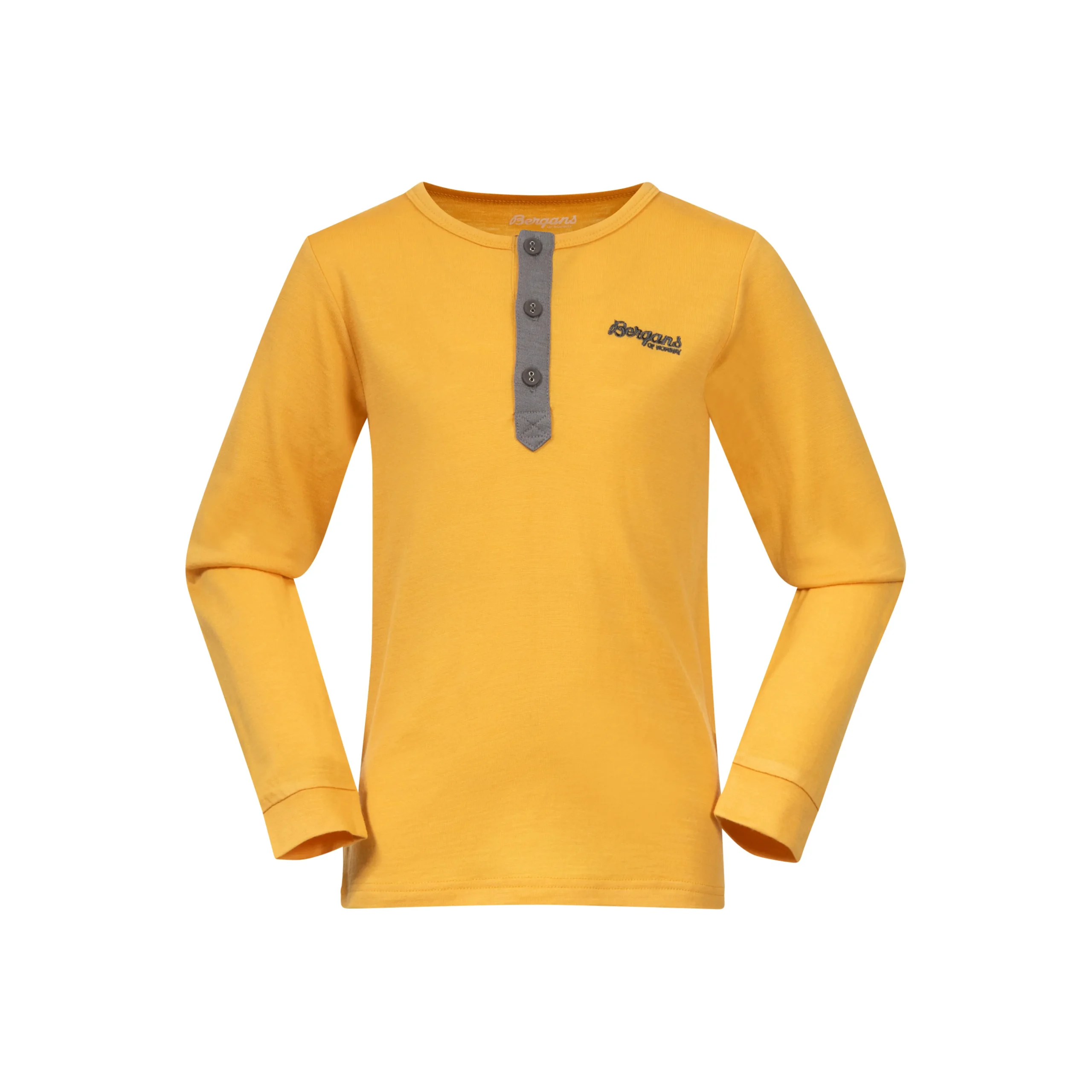 Store Bergans Myske Wool Kids Shirt - Light Golden Yellow