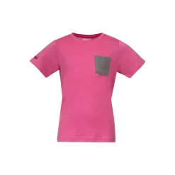 New Bergans Myske Wool Kids Tee - Ibis Rose
