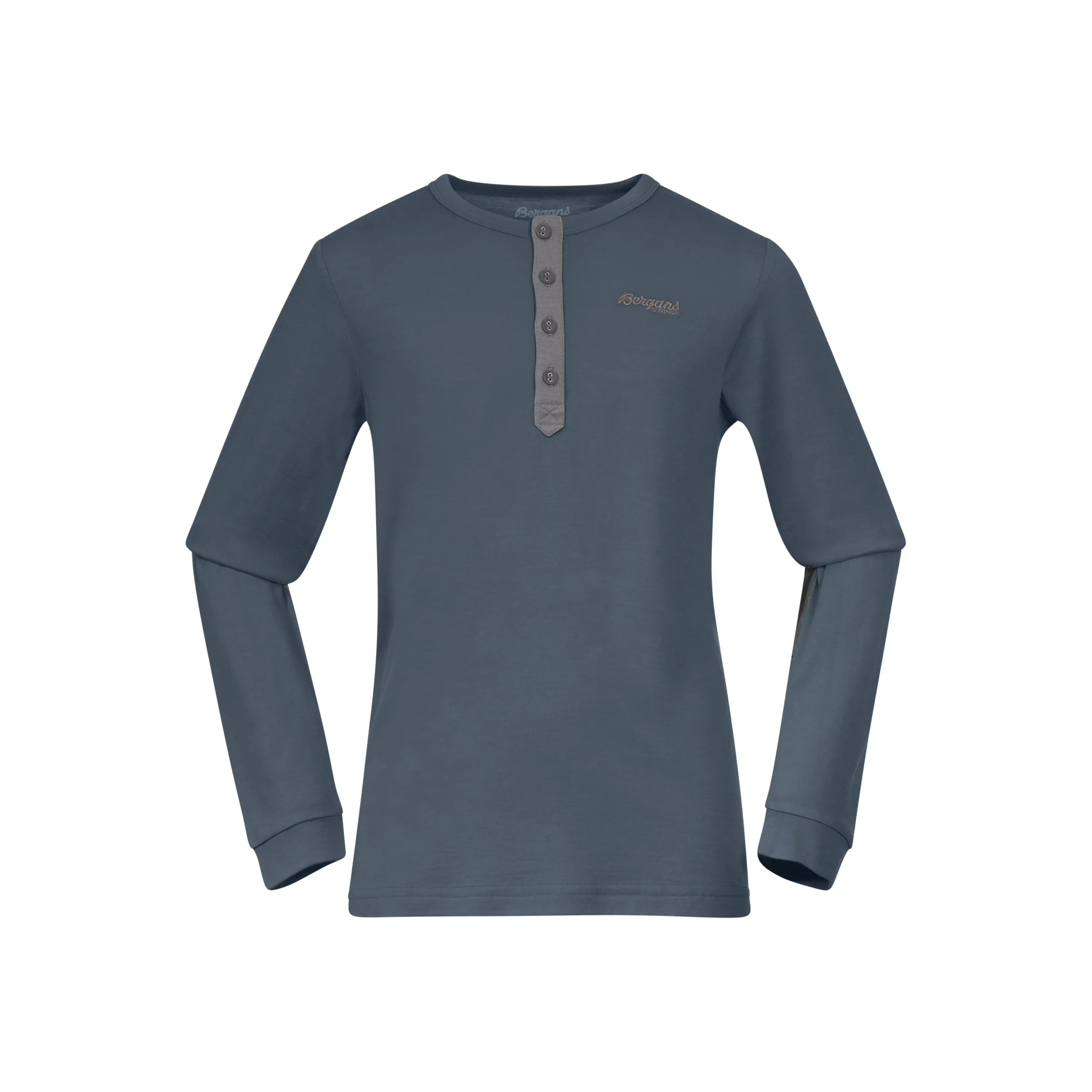 Outlet Bergans Myske Wool Youth Shirt - Orion Blue