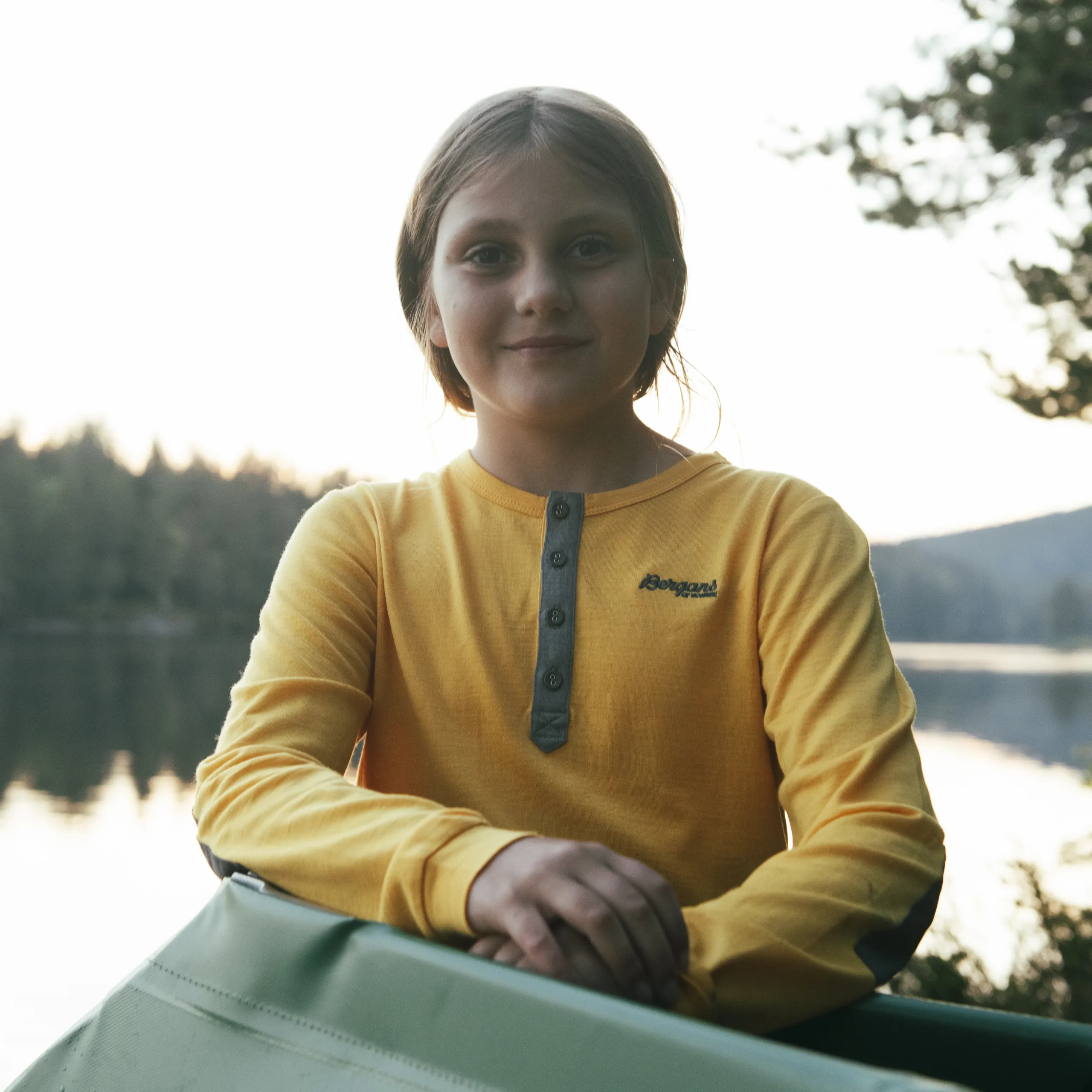 Cheap Bergans Myske Wool Youth Shirt - Light Golden Yellow