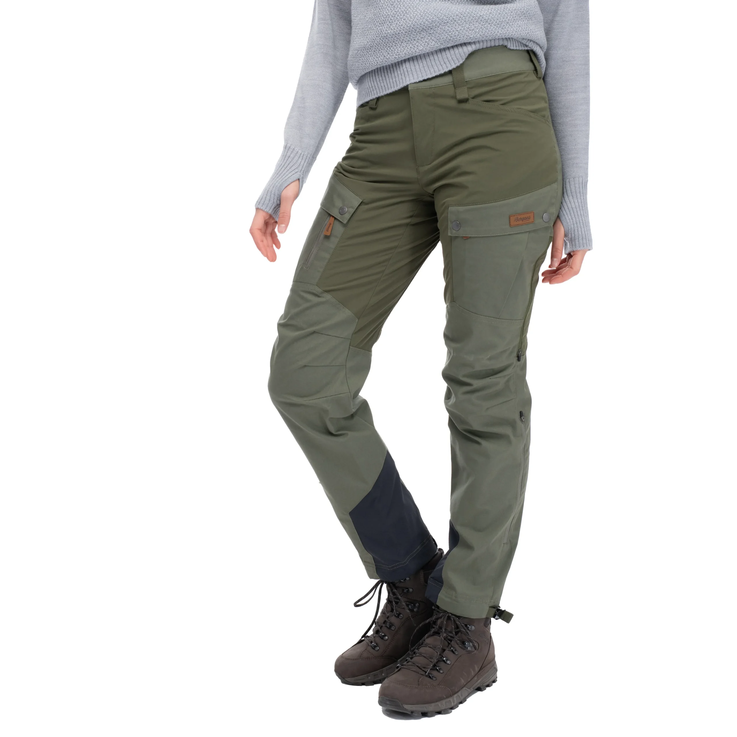 Fashion Bergans Nordmarka Favor Outdoor Pants Women - Green Mud