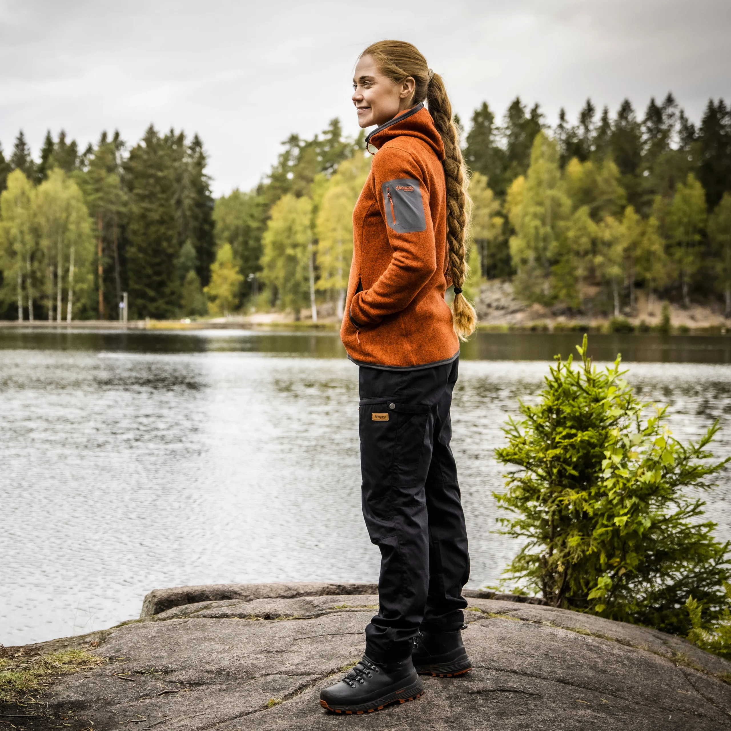 New Bergans Nordmarka Favor Outdoor Pants Women - Dark Shadow Grey