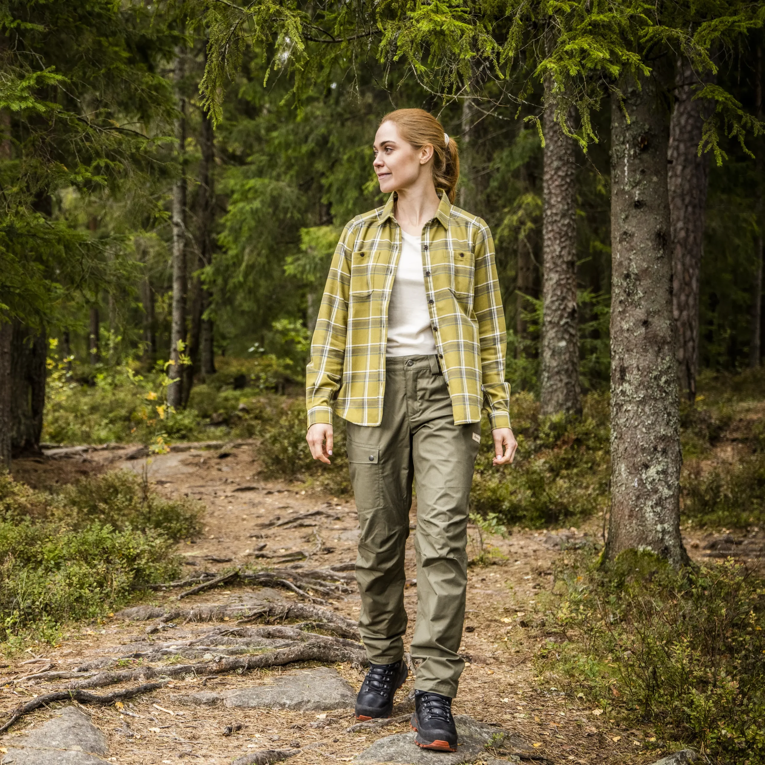 Cheap Bergans Nordmarka Leaf Light Pants Women - Green Mud