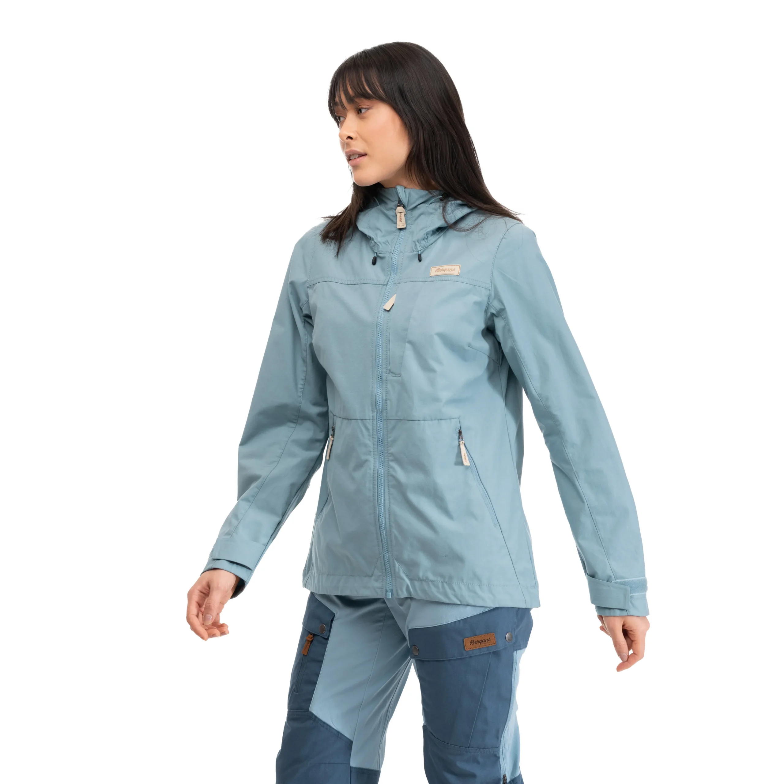 Sale Bergans Nordmarka Leaf Light Wind Jacket Women - Smoke Blue