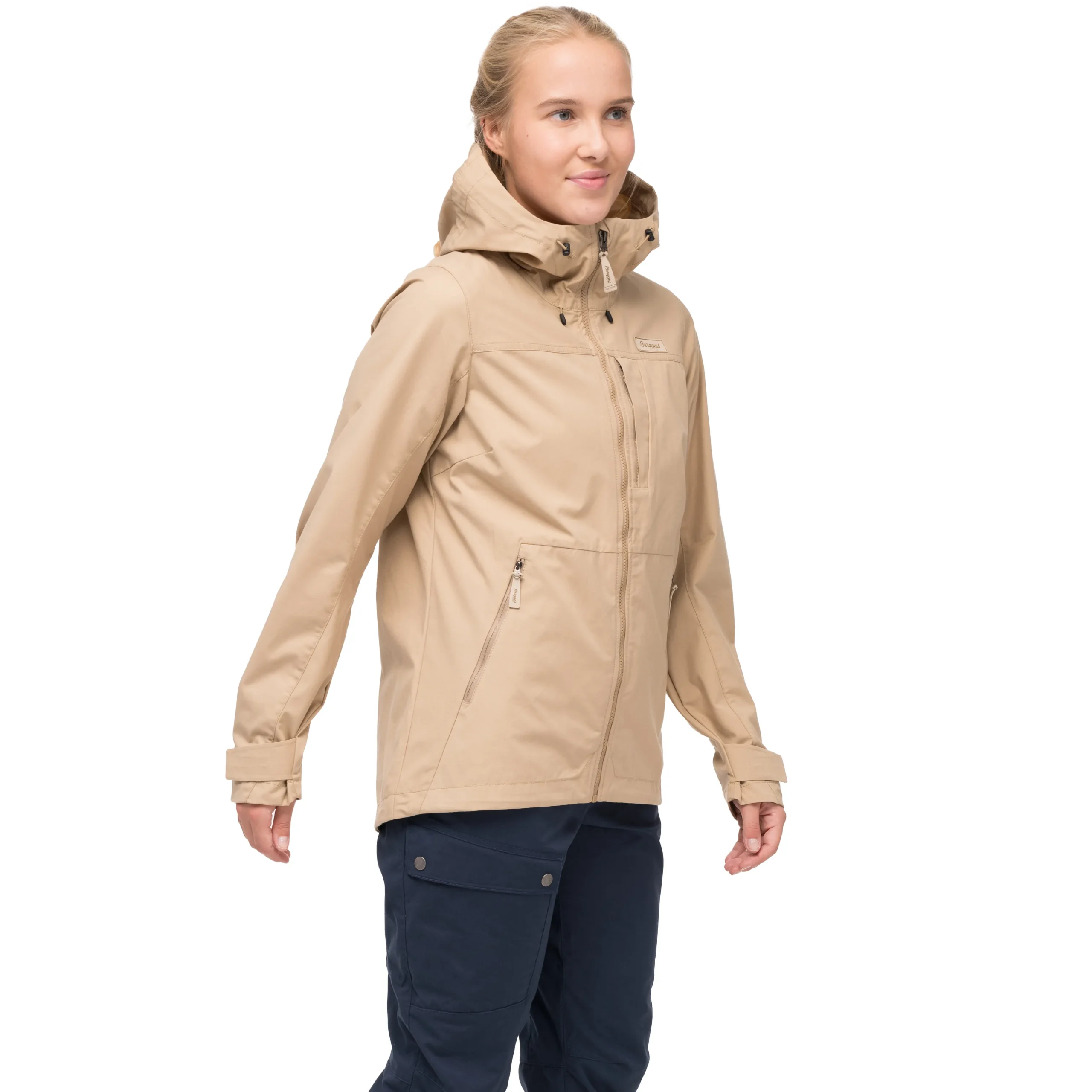 Best Sale Bergans Nordmarka Leaf Light Wind Jacket Women - Warm Sand