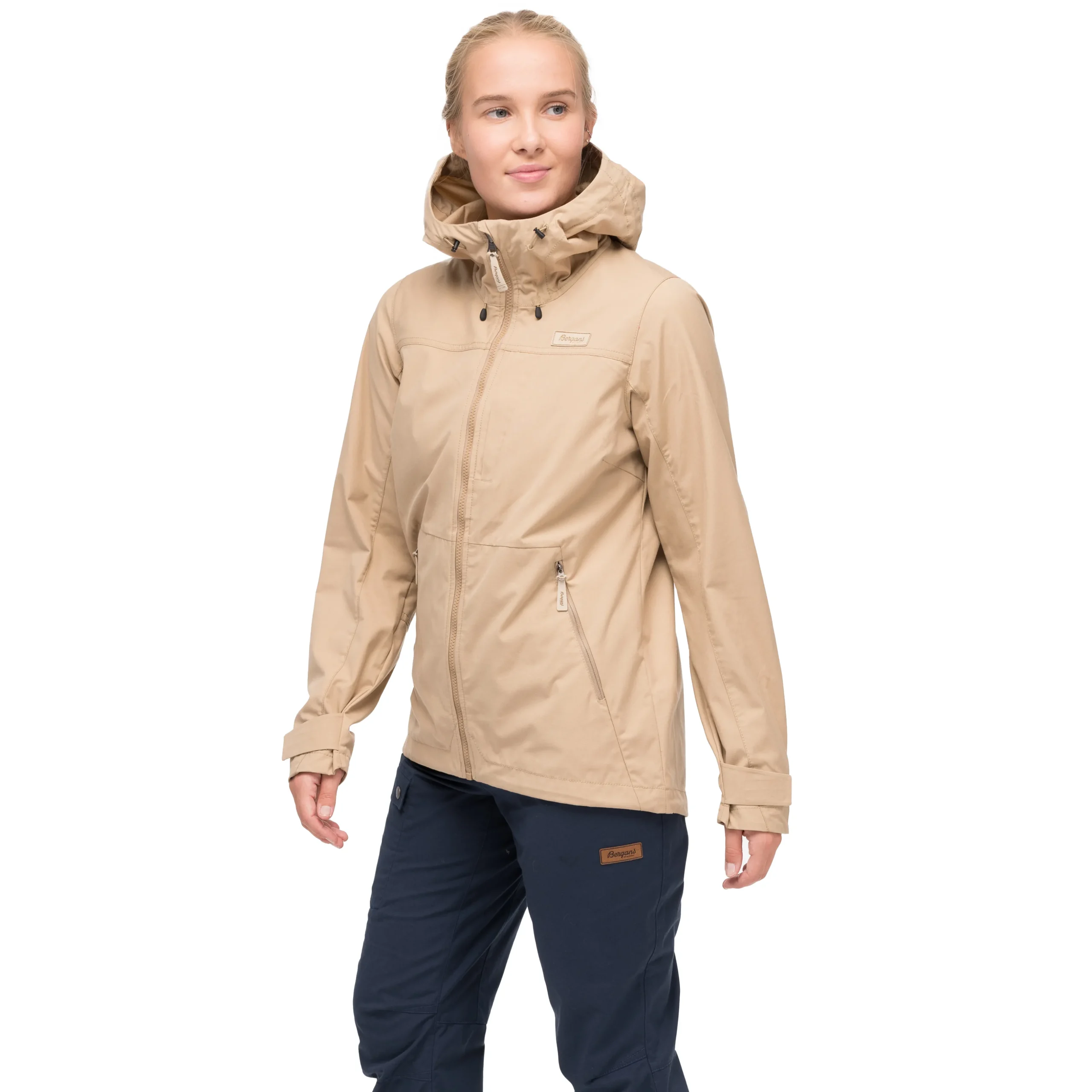 Best Sale Bergans Nordmarka Leaf Light Wind Jacket Women - Warm Sand