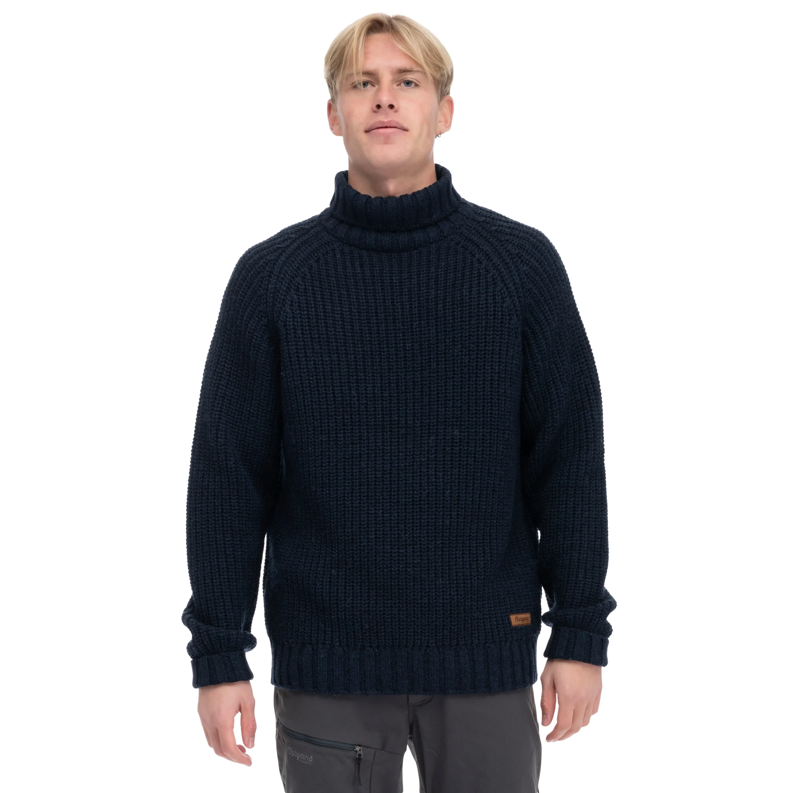 Discount Bergans Nordmarka Merino High Neck Jumper Men - Navy