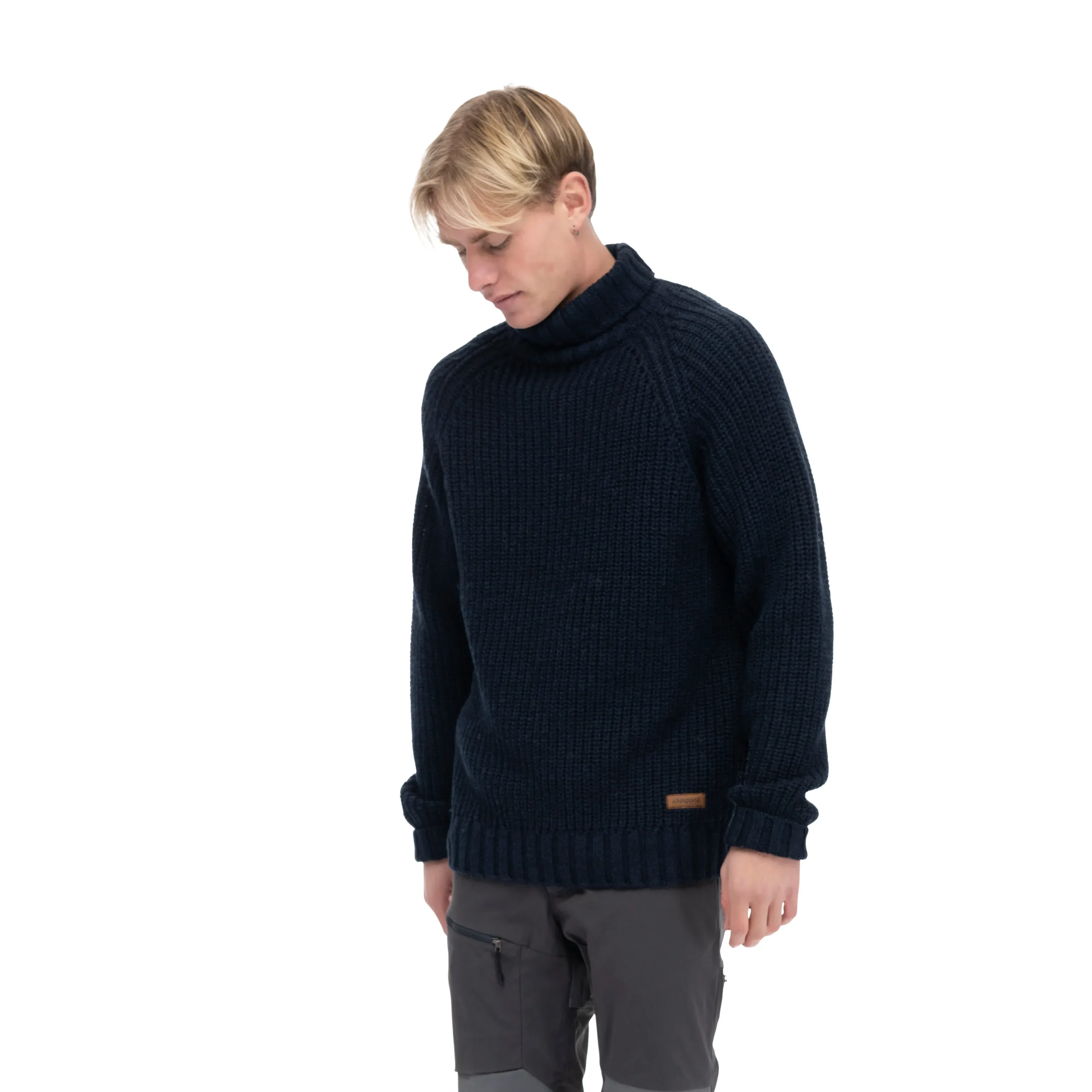Discount Bergans Nordmarka Merino High Neck Jumper Men - Navy