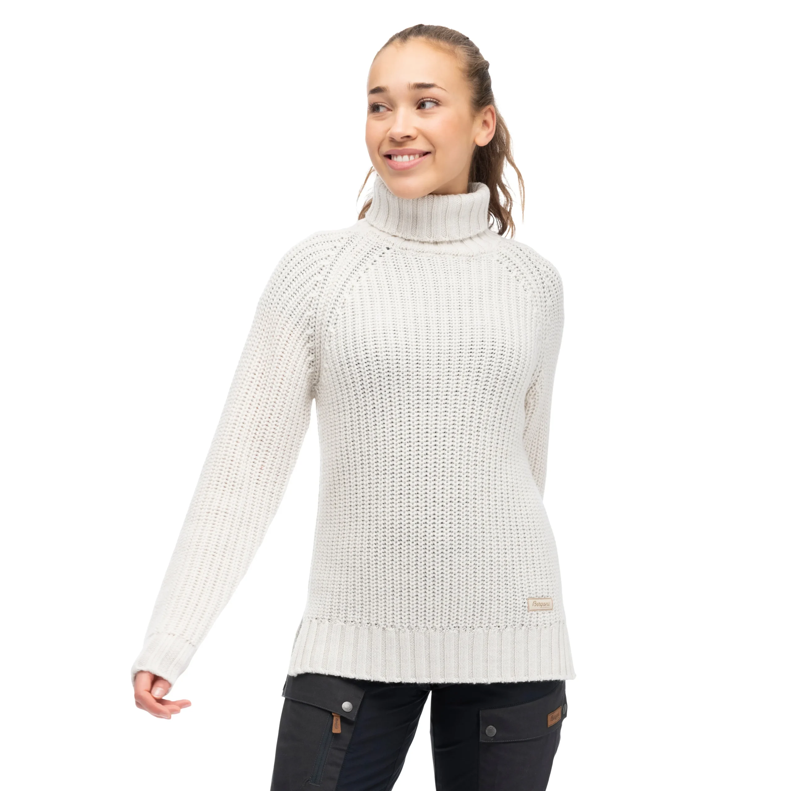 Cheap Bergans Nordmarka Merino High Neck Jumper Women - Vanilla White