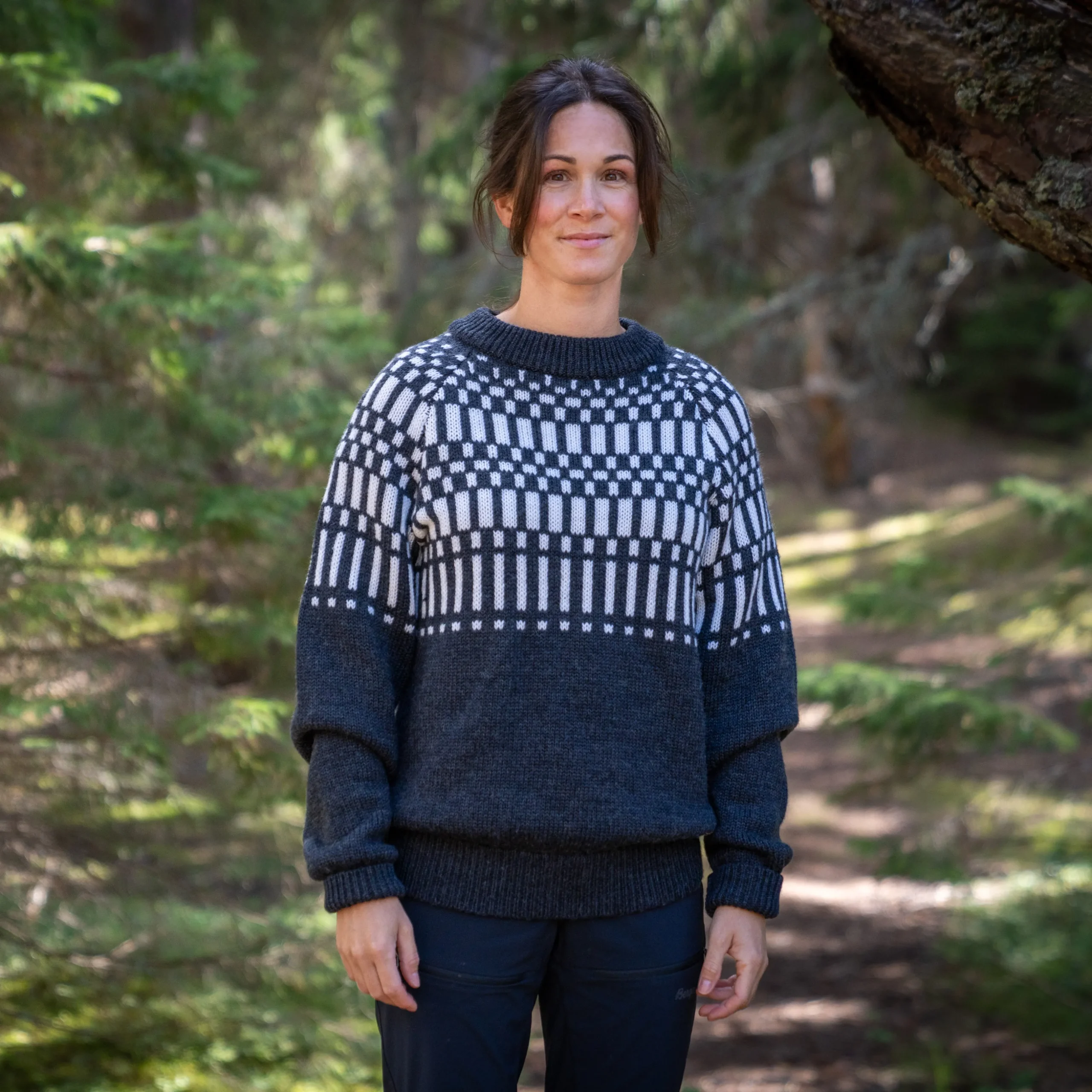 New Bergans Nordmarka Merino Jumper Women - Dark Shadow Grey / Aluminium