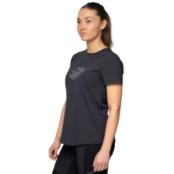 Cheap Bergans Nordmarka Organic Cotton Print Tee Women - Dark Shadow Grey / Dark Shadow Grey Sunset