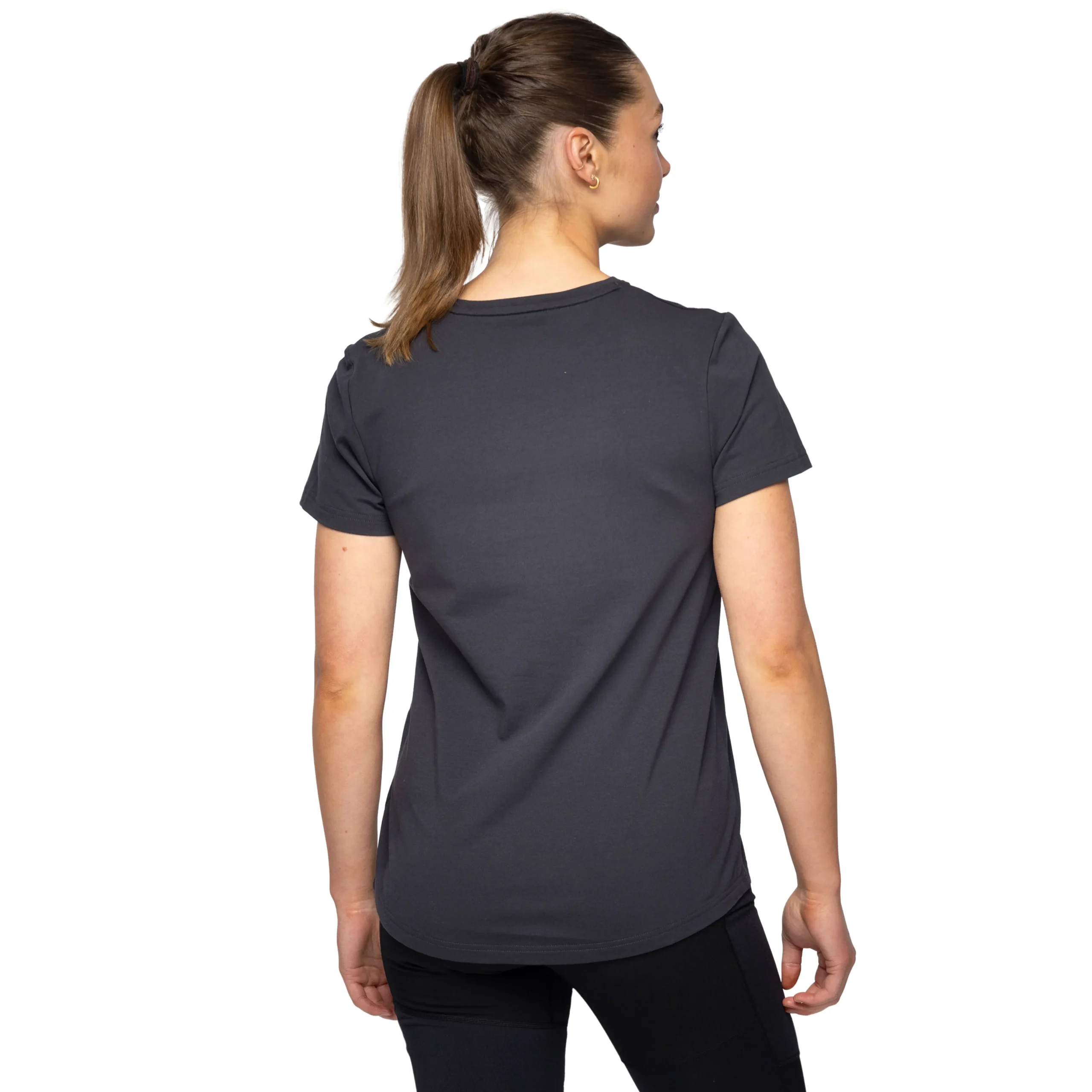 Cheap Bergans Nordmarka Organic Cotton Print Tee Women - Dark Shadow Grey / Dark Shadow Grey Sunset