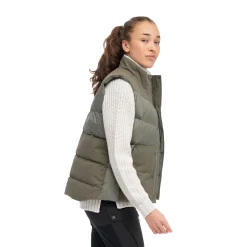 Store Bergans Nordmarka Outdoor Down Vest Women - Green Mud