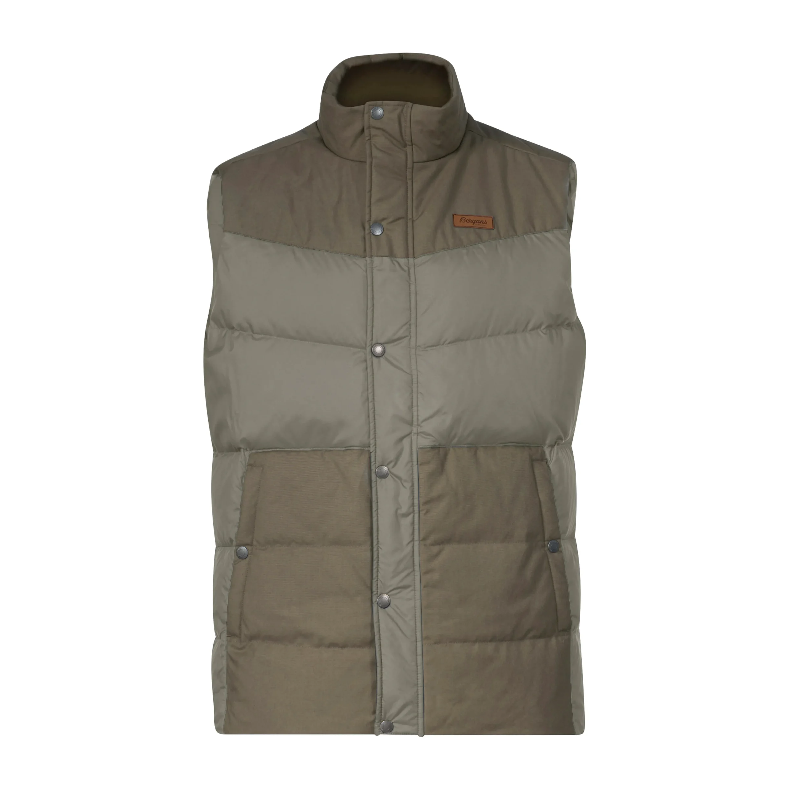 Best Bergans Nordmarka Outdoor Down Vest Men - Green Mud