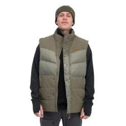 Best Bergans Nordmarka Outdoor Down Vest Men - Green Mud