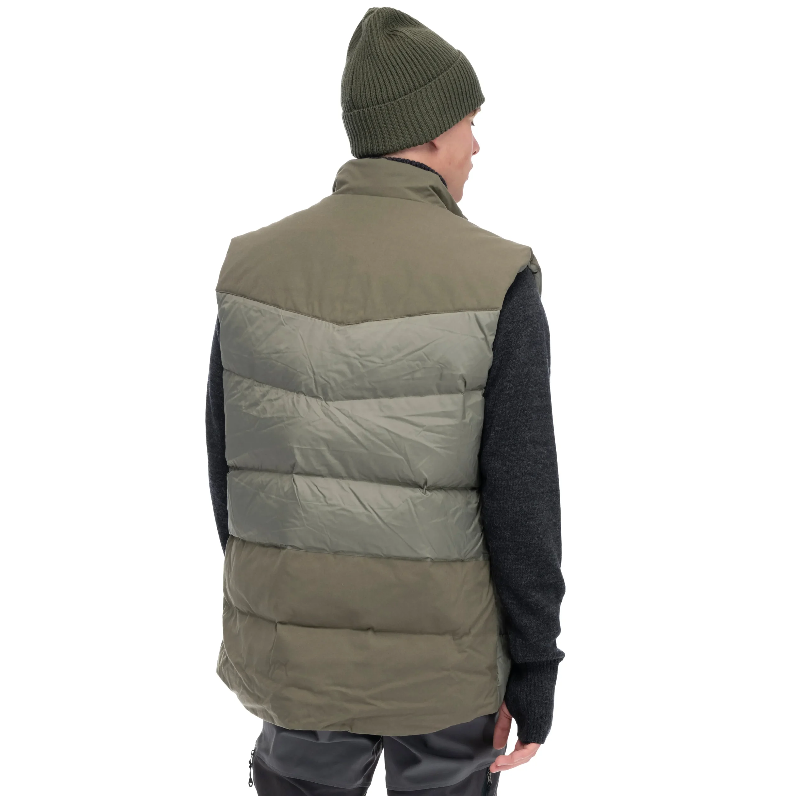 Best Bergans Nordmarka Outdoor Down Vest Men - Green Mud