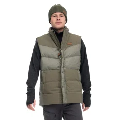 Best Bergans Nordmarka Outdoor Down Vest Men - Green Mud