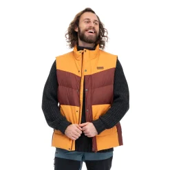 Online Bergans Nordmarka Outdoor Down Vest Men - Amarone Red / Golden Field