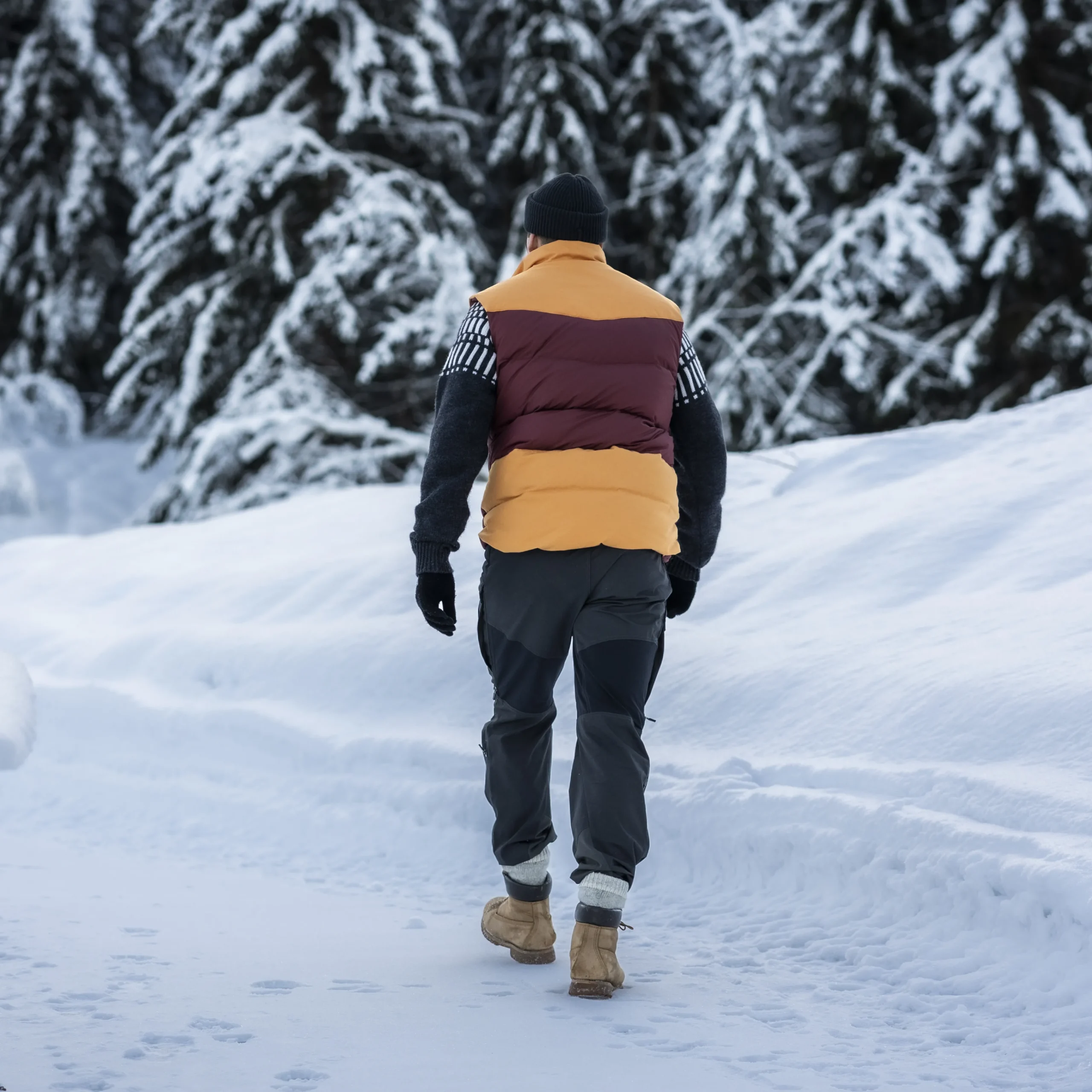 Online Bergans Nordmarka Outdoor Down Vest Men - Amarone Red / Golden Field