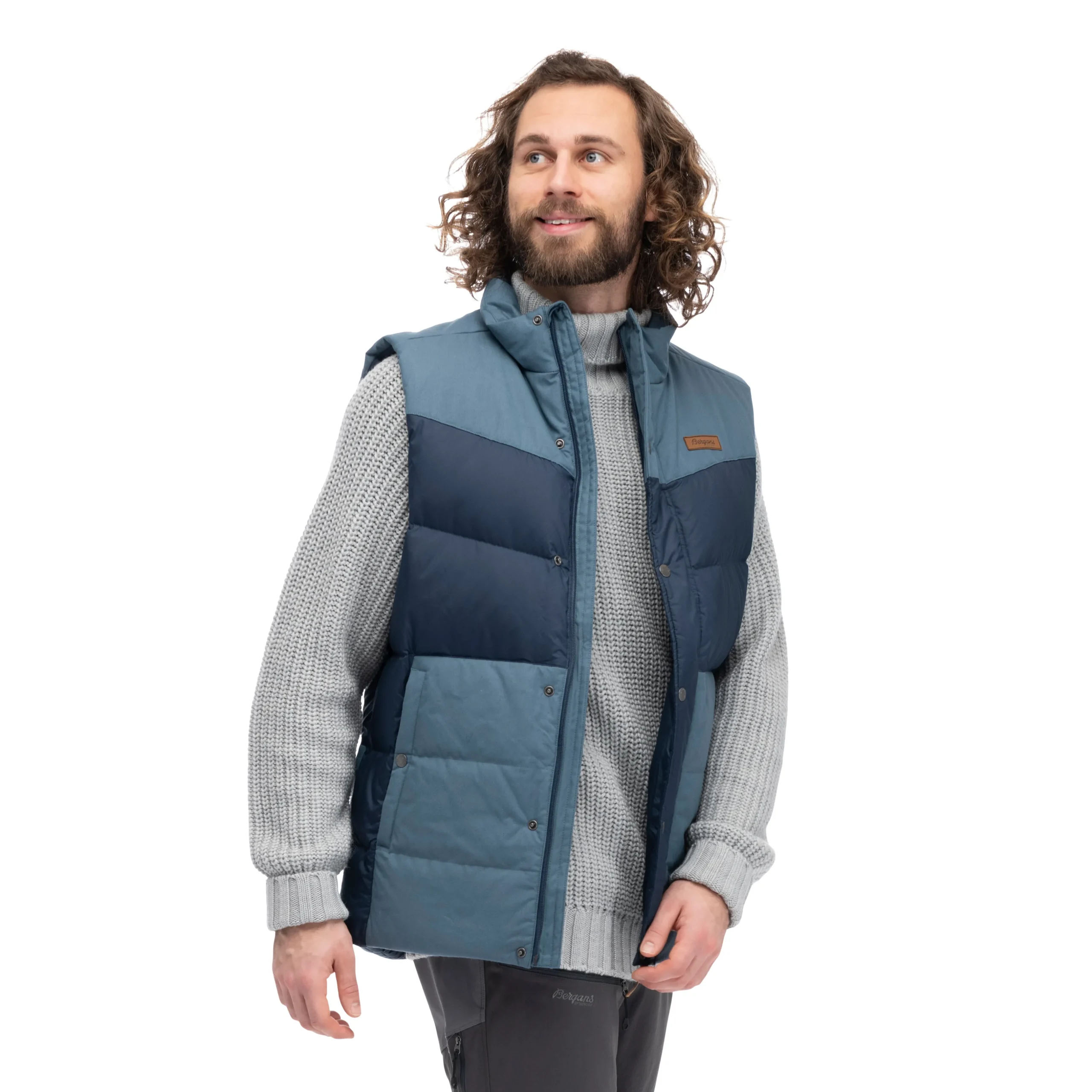 Sale Bergans Nordmarka Outdoor Down Vest Men - Navy Blue / Orion Blue