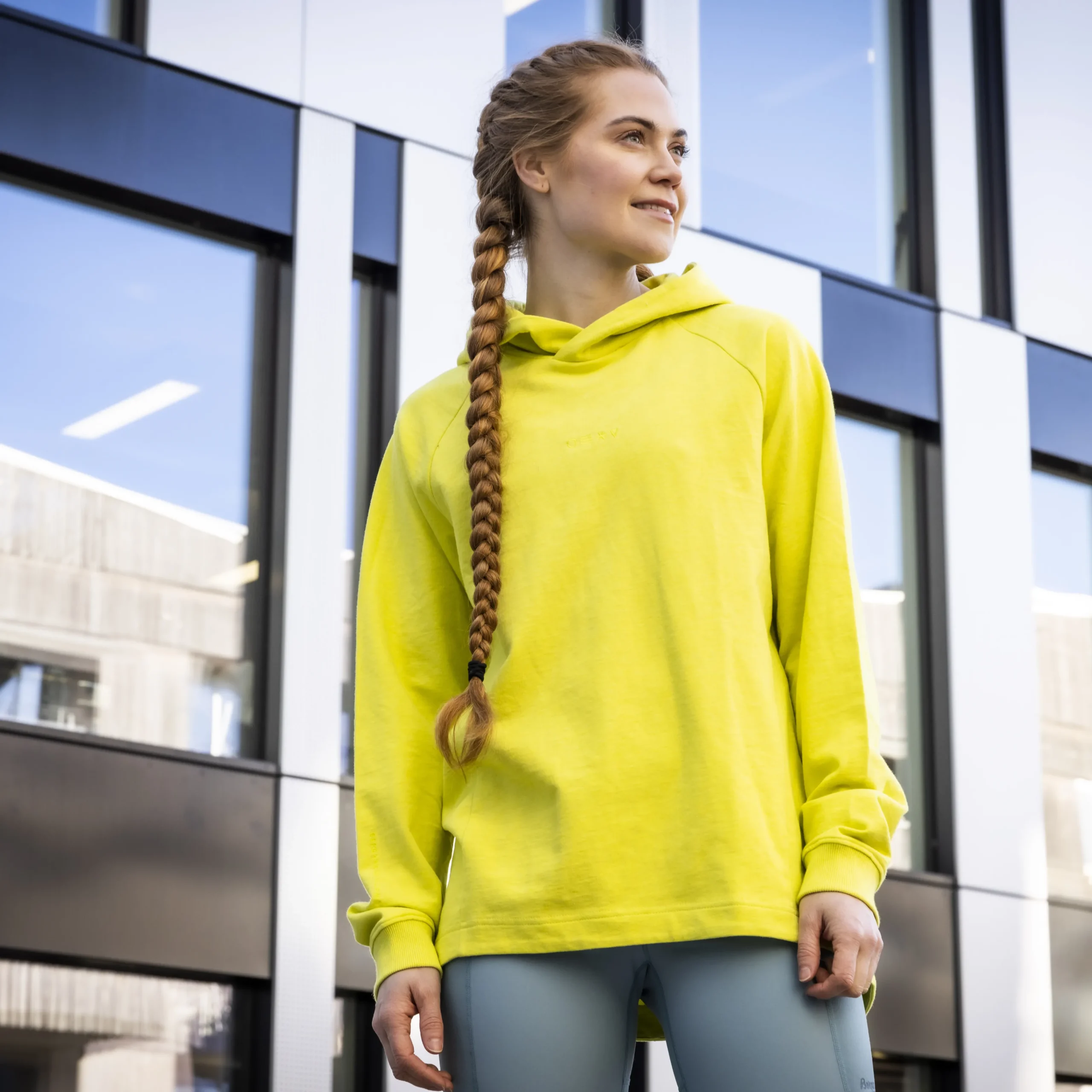 Shop Bergans Oslo Urban Comfy Hoodie Unisex - Pineapple