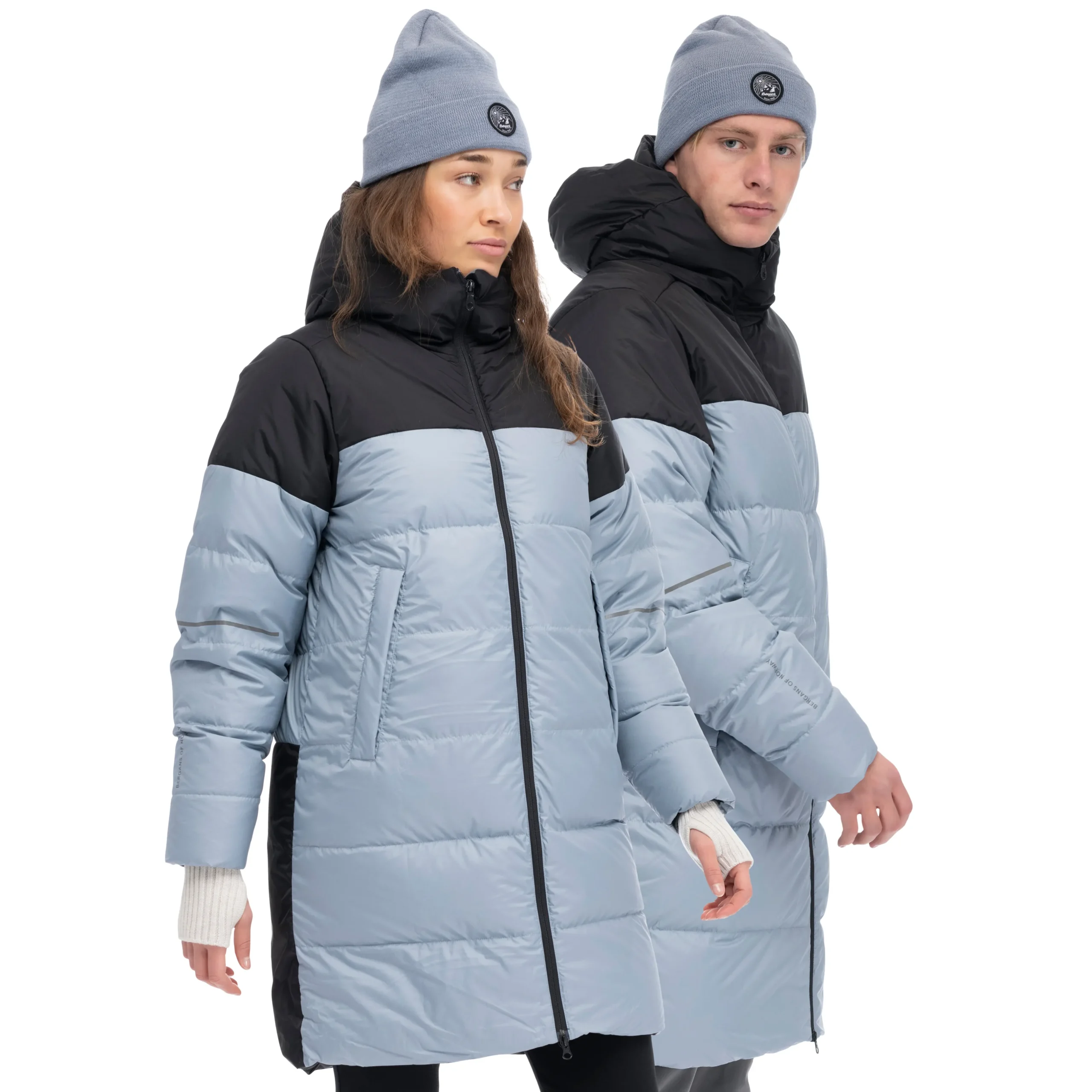Fashion Bergans Oslo Urban Down Parka - Husky Blue / Black