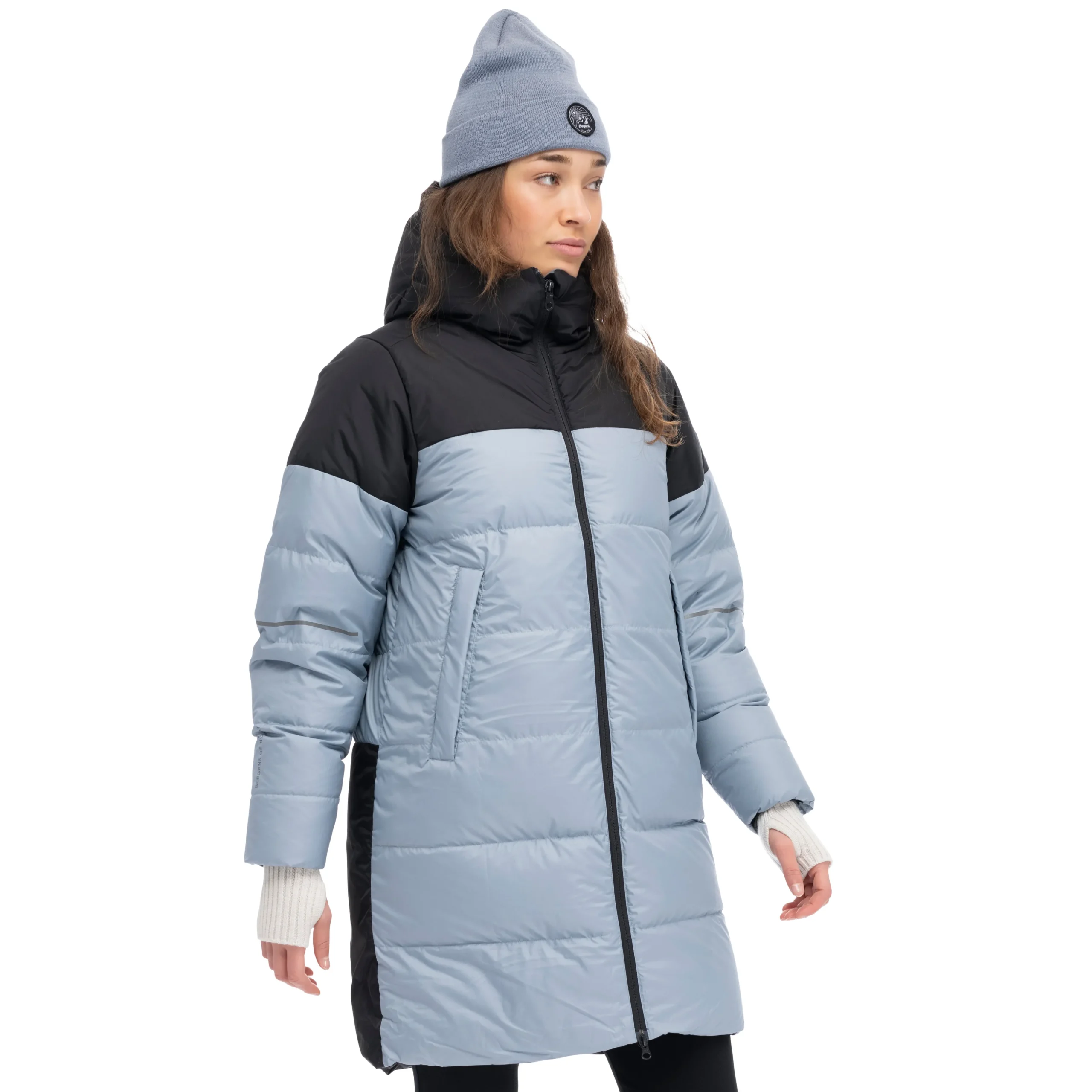 Fashion Bergans Oslo Urban Down Parka - Husky Blue / Black